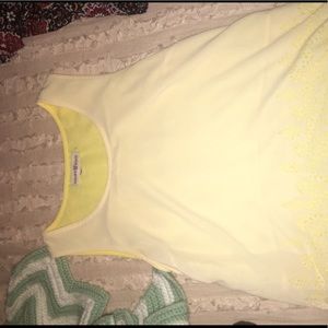 Altard State yellow tank with flower detailing
